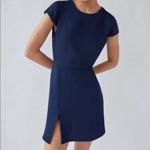 Aritzia Babaton Hamptons Mini Dress Navy